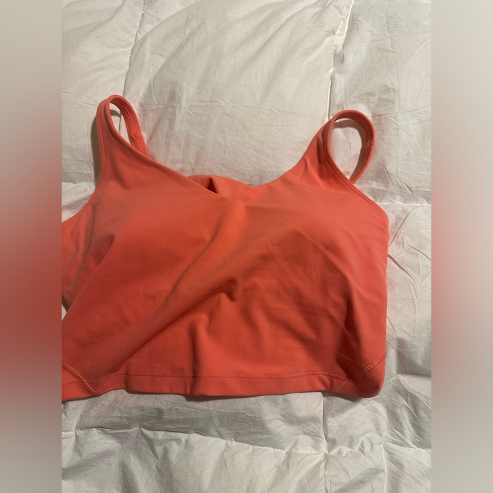 2 lululemon halter table tops with built in bra.